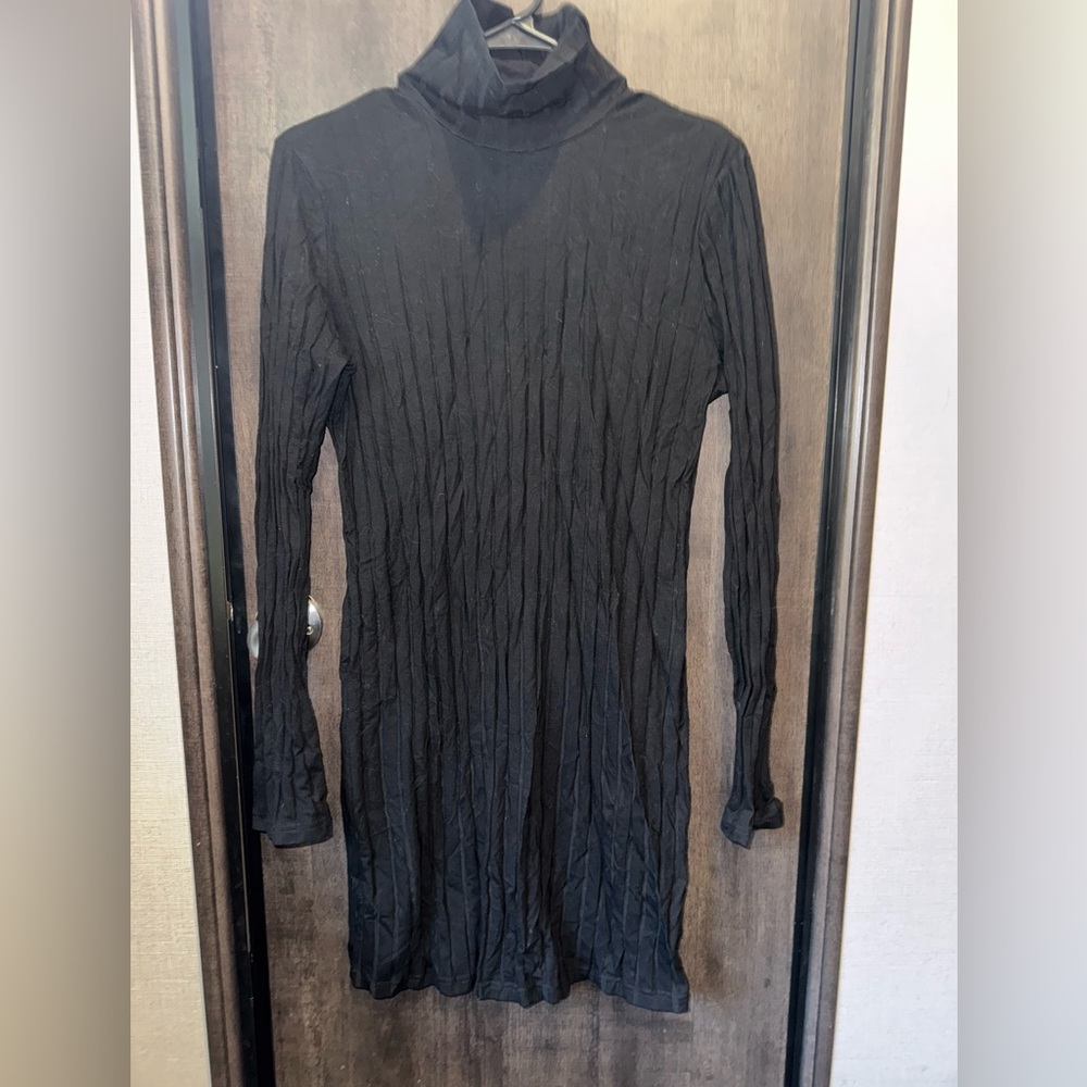 SHEIN Black Long Sleeve Dress